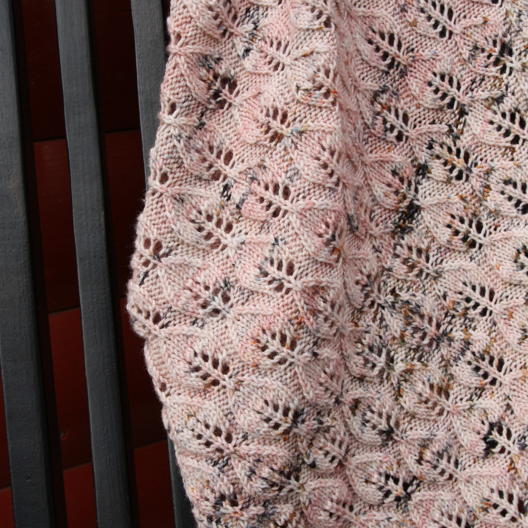 Barnateppi - handprjónað