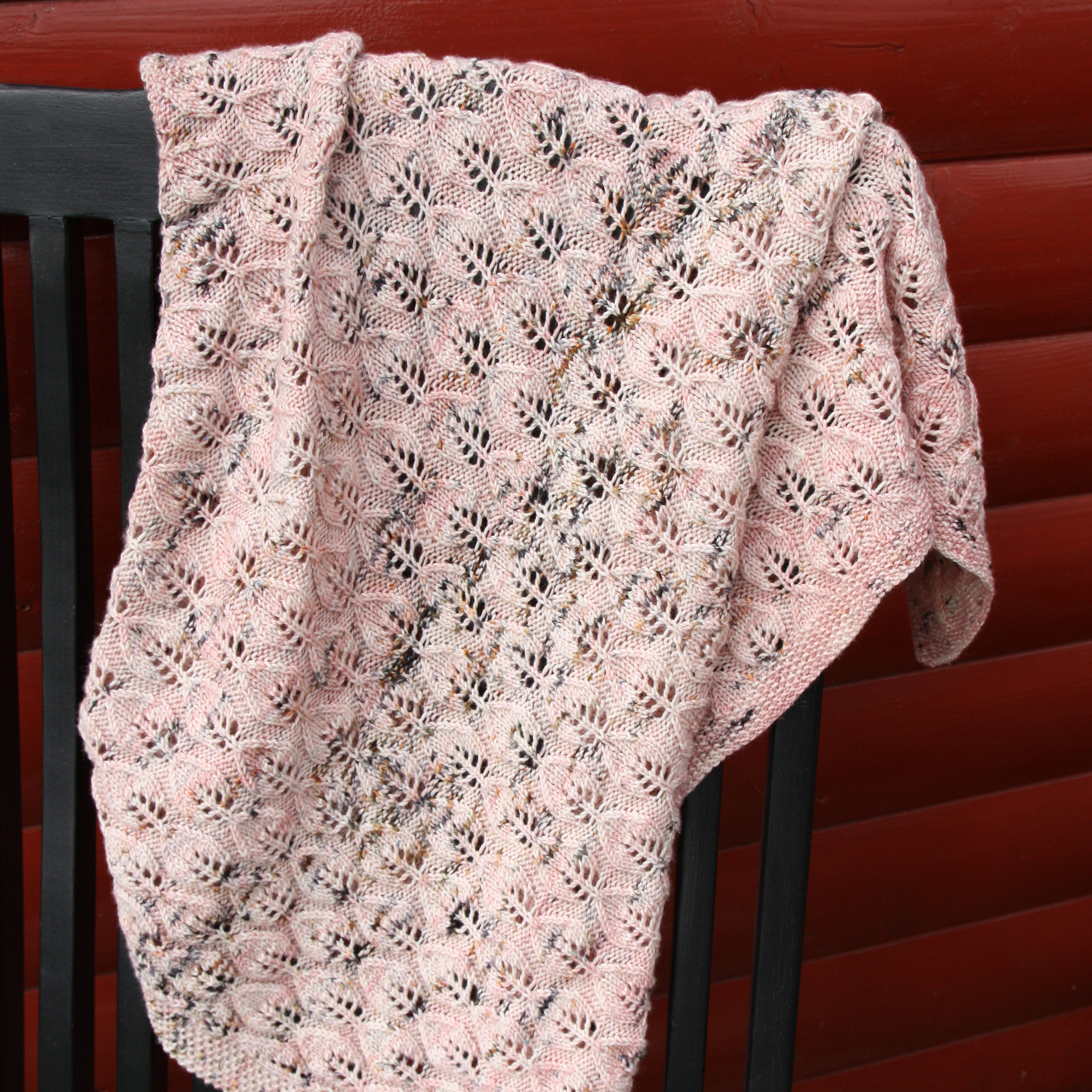 Barnateppi - handprjónað