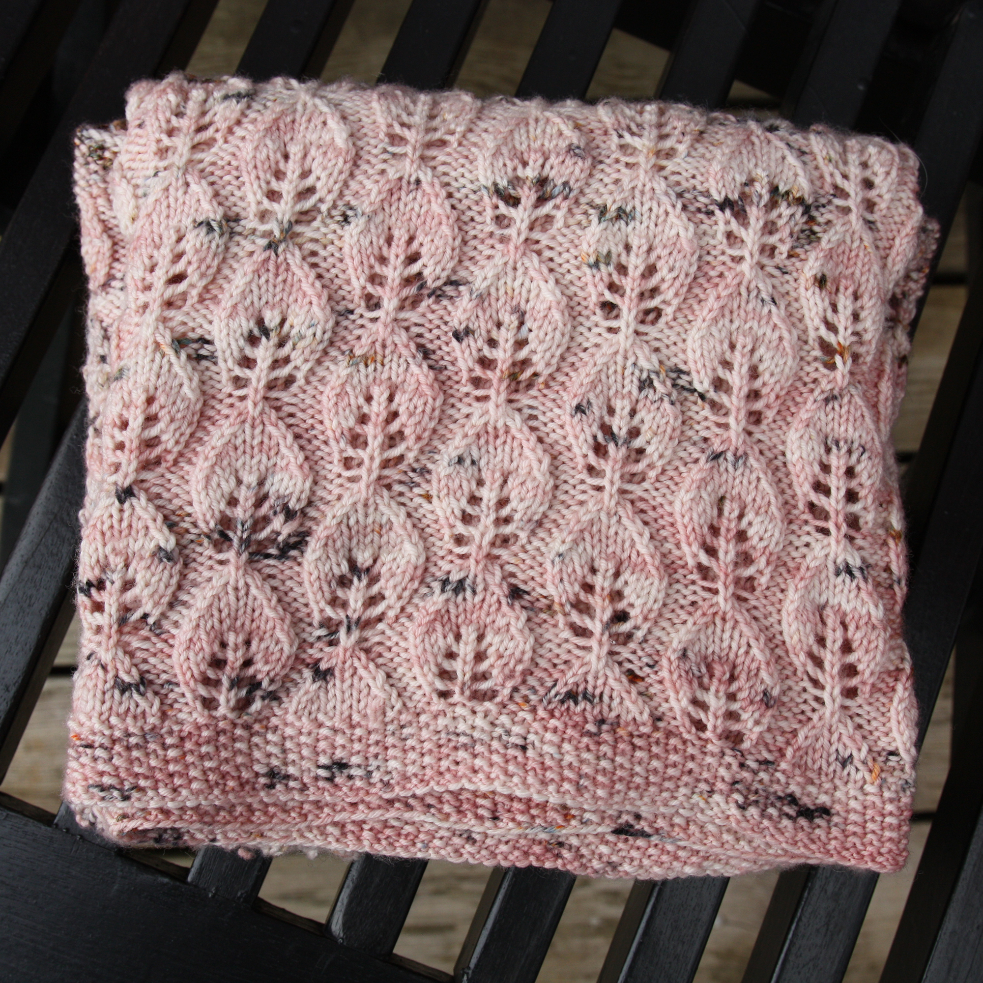 Barnateppi - handprjónað